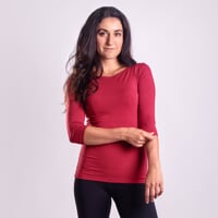 AKINA das Bambus-T-Shirt für Damen cherry