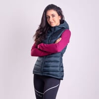 ALASKA VEST die Damen-Steppweste petroleum