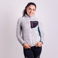 ALVA women's stylish jacekt grey melange/petroleum