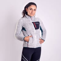 ALVA women's stylish jacekt grey melange/petroleum
