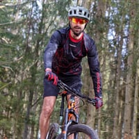 ARMAGEDON GLOVES Fahrradhandschuhe schwarz/rot
