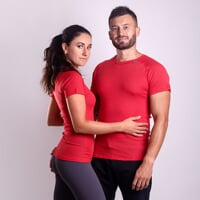 BA NKR das Herren-Funktions-T-Shirt Rot