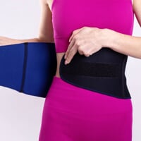 Bandage - Taille schwarz/blau