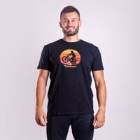 BARBAR "BIKER" men's bamboo T-shirt black