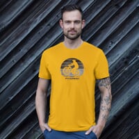 BARBAR "BIKER" men's bamboo T-shirt mustard