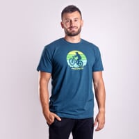 BARBAR "BIKER" men's bamboo T-shirt petroleum