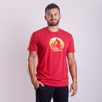 BARBAR "BIKER" men's bamboo T-shirt red