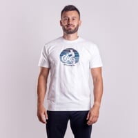 BARBAR "BIKER" men's bamboo T-shirt white