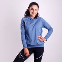 BIDDY women's hoodie blue melange