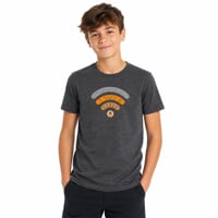 BRAM "SIGNAL" Merino T-Shirt schwarz melnge