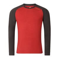 CC NDR Herren Langarm Funktions-T-Shirt anthracite/terracotta
