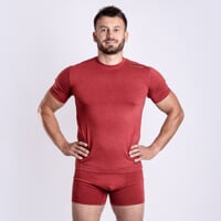 CC TKR Herren Kurzarm-Funktionsshirt terracotta
