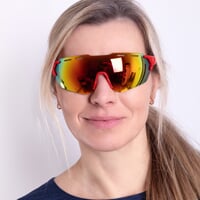 CROSS RED-R RED sports sunglasses shinny red