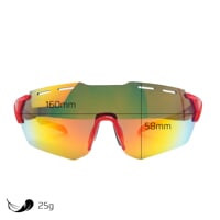 CROSS RED-R RED sports sunglasses shinny red