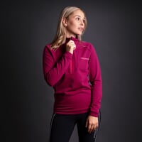 CUBICA ZIP women's lightweight sports zipneck jacket fuchsia