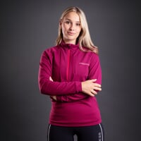 CUBICA ZIP women's lightweight sports zipneck jacket fuchsia