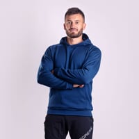 DOSSER pánská funkční mikina s kapucí modrá