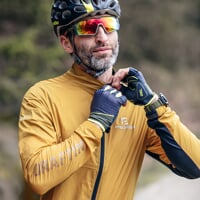 DRAFTIN men's cycling windbreaker sandy/black