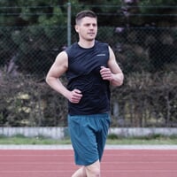 DRIVER SINGLET men's sports singlet black