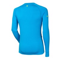 E NDR mens bamboo long sleeve T-shirt black/Lt.green sew.