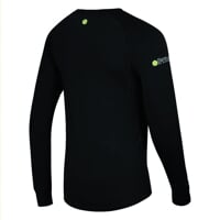 E NDR mens bamboo long sleeve T-shirt black