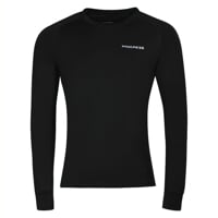 E NDR mens bamboo long sleeve T-shirt black