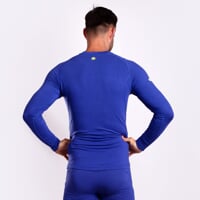 E NDR mens bamboo long sleeve T-shirt dk.blue