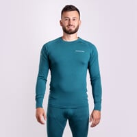E NDR mens bamboo long sleeve T-shirt green