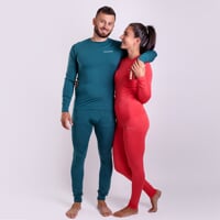 E NDR mens bamboo long sleeve T-shirt green