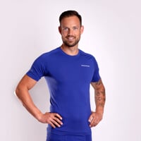 E NKR mens bamboo short sleeve T-shirt dk.blue