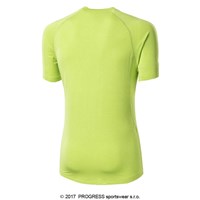 E NKR mens bamboo short sleeve T-shirt black/Lt.green sew.