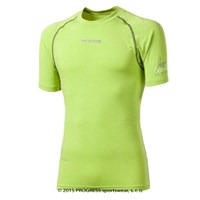 E NKR mens bamboo short sleeve T-shirt Lt.green/grey sew.