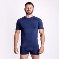 E NKR mens bamboo short sleeve T-shirt navy