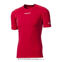 E NKR mens bamboo short sleeve T-shirt red