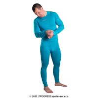 E SDN mens bamboo tights black/Lt.green sew.
