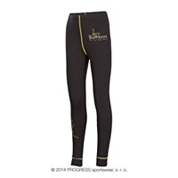 E SDND kids bamboo tights black/yellow sew.