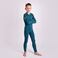 E SDND kids bamboo tights green