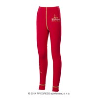 E SDND kids bamboo tights red/green sew.
