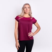 ENERGIA women's sports T-shirt wine red