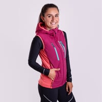 FANTOMA VEST the women's hybrid vest wine red/pink
