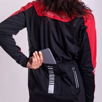 FOLGARIA die Fahrradjacke für Damen rot/schwarz