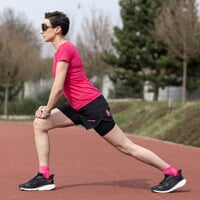 FORTUNA SHORTS omen's running shorts 2in1 black