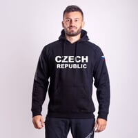 FUN HOODY CZECH MAN pánská mikina s kapucí schwarz