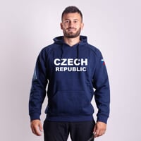 FUN HOODY CZECH MAN pánská mikina s kapucí dk.blau