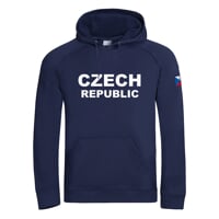 FUN HOODY CZECH MAN pánská mikina s kapucí dk.blau