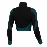 GEMA CROP LS die Damen-Jacke schwarz/grun