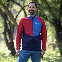 GLACIER die Herrenjacke rot/blau/dk.blau