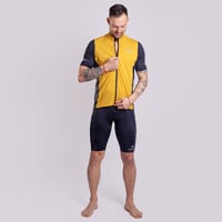 GRAVEL Herren Radtrikot sandig/schwarz