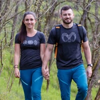 HRUTUR "RAM" das Merino Kurzarmhemd grau melange