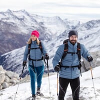 HUASCARAN die leichte, isolierte Herrenjacke blau/grau